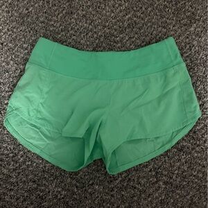 lululemon Vibrant Green Athletic Shorts